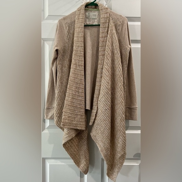 Anthropologie Saturday Sunday Drape Collar Casado Waterfall Cardigan Sweater M - Picture 1 of 9